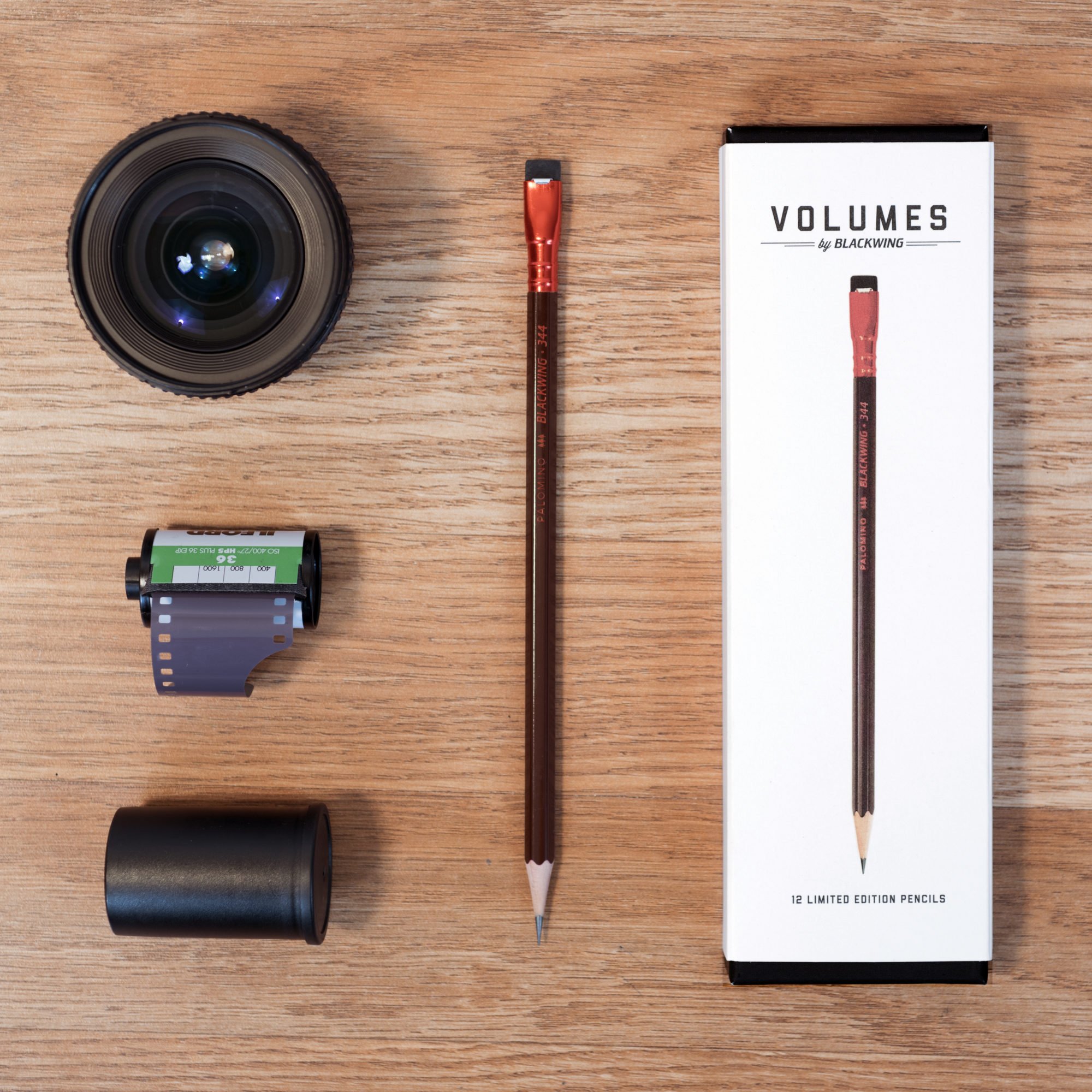 Volumes Firm Graphite 1 Blackwing 344 Pencil Deep Red Finish Palomino